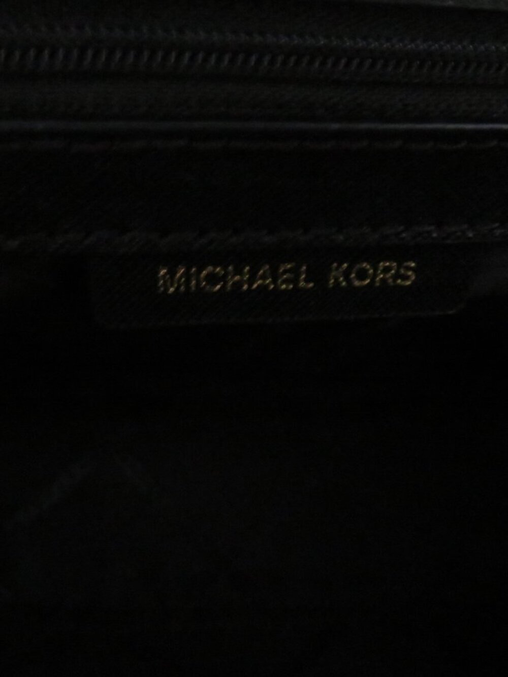 NWT Michael Kors Ava Mini Saffiano Leather Crossbody Bag Black Silver Authentic - Picture 9 of 10